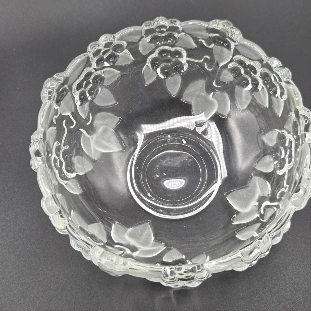 Mikasa Carmen Satinier (Walther Crystal‎ W. Germany) Crystal Bowl 5.5 inch